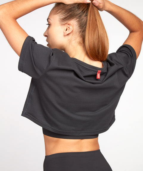 Tee Crop - Charcoal